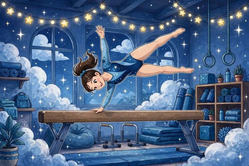 Adult gymnastics class at Amazium