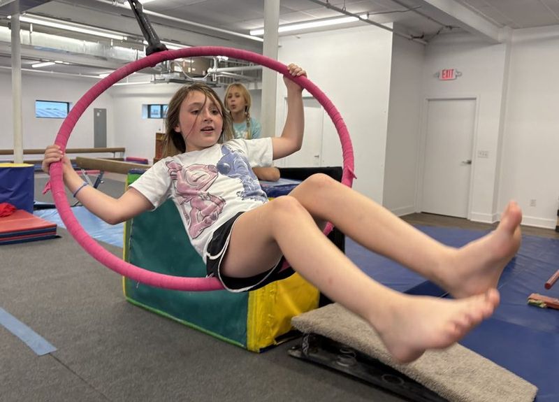 Aerial silks class for ages 6 and up